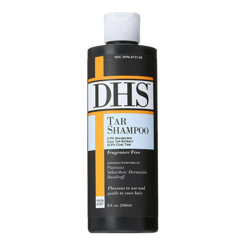 Dhs Solublized Coal Tar Extract Fragrance Free Shampoo, 8 Oz